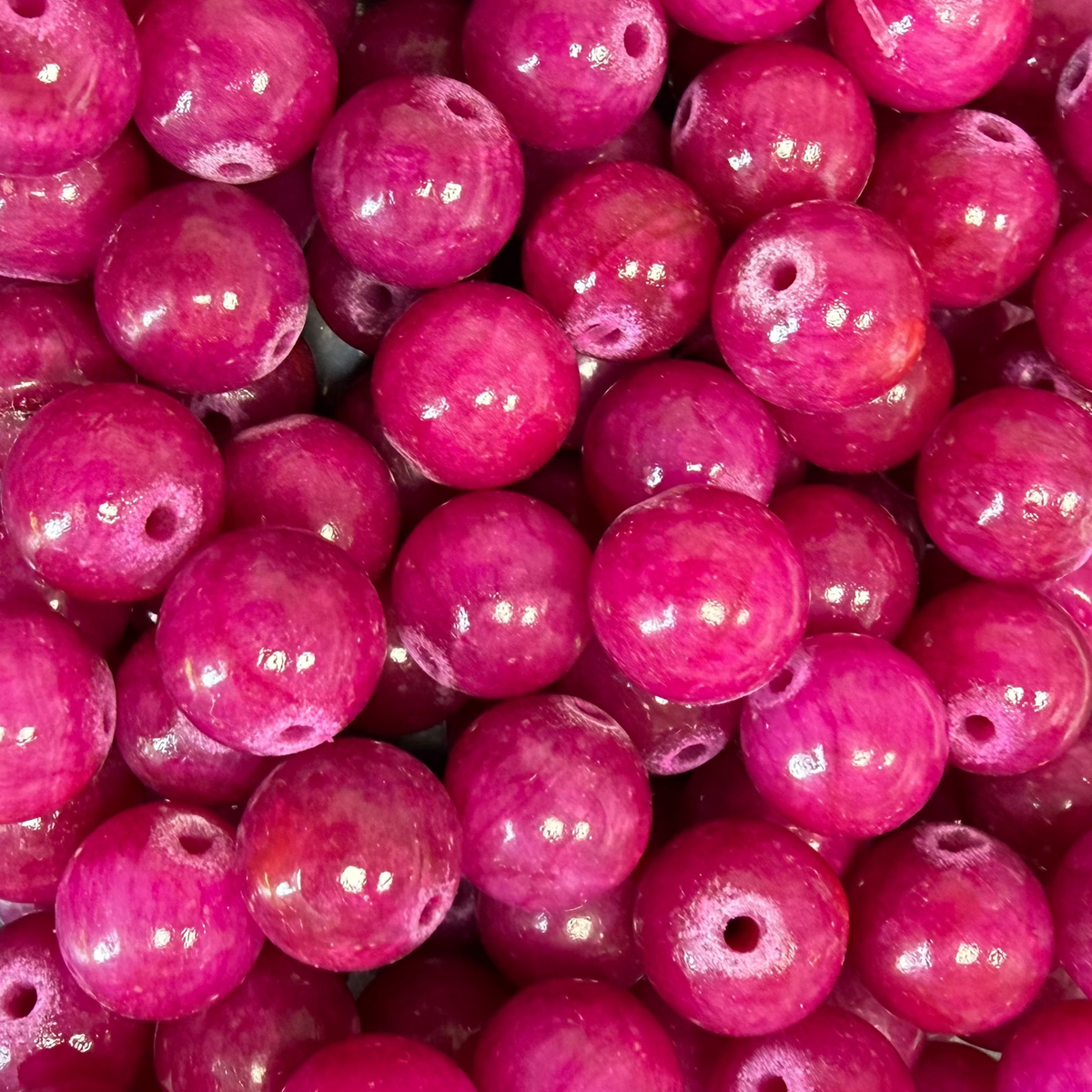 Natuurlijke Edelsteen Jade Kralen Rond Roze 10mm - per stuk