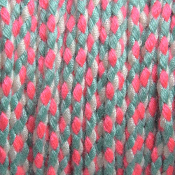 Surfkoord Aqua/Wit/Roze ±1,8mm - 1 meter-Kraaltjes van Renate