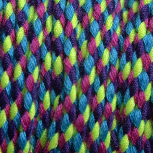 Surfkoord Blauw/Geel/Fuchsia ±1,8mm - 1 meter-Kraaltjes van Renate