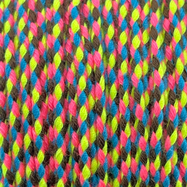 Surfkoord Fluor roze/geel/blauw/bruin ±1,8mm - 1 meter-Kraaltjes van Renate