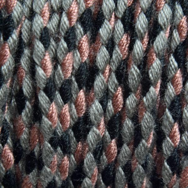 Surfkoord Grijs/oud roze ±1,8mm - 1 meter-Kraaltjes van Renate