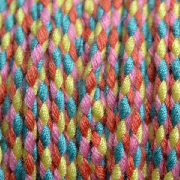 Surfkoord Oranje/Geel/Roze ±1,8mm - 1 meter-Kraaltjes van Renate