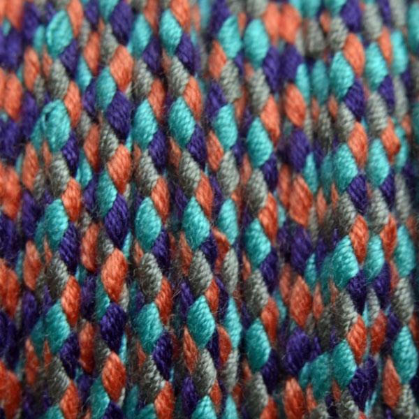 Surfkoord Oranje/Paars/Aqua ±1,8mm - 1 meter-Kraaltjes van Renate