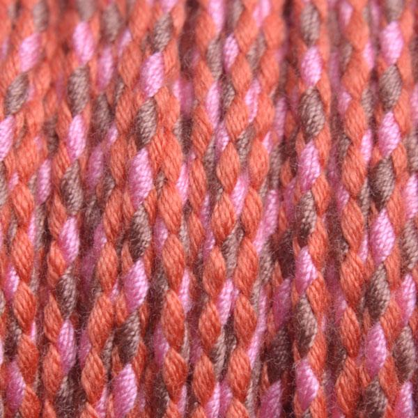 Surfkoord Oranje/Roze/Bruin ±1,8mm - 1 meter-Kraaltjes van Renate