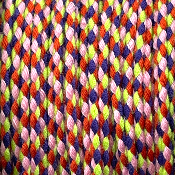 Surfkoord Rood/roze/paars/groen ±1,8mm - 1 meter-Kraaltjes van Renate