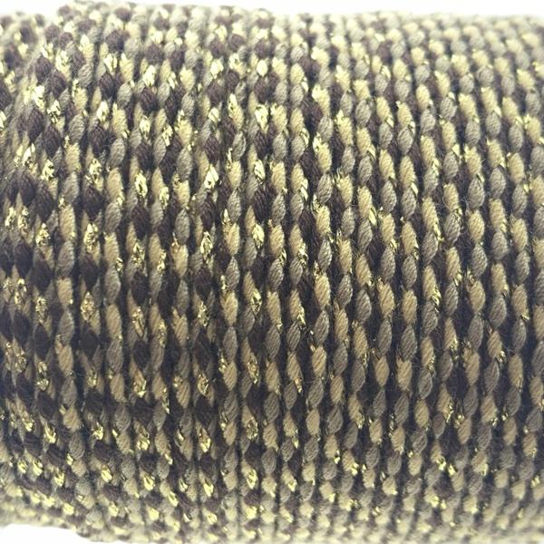 Surfkoord goud bruin/beige/grijs ±1,5mm - 1 meter-Kraaltjes van Renate