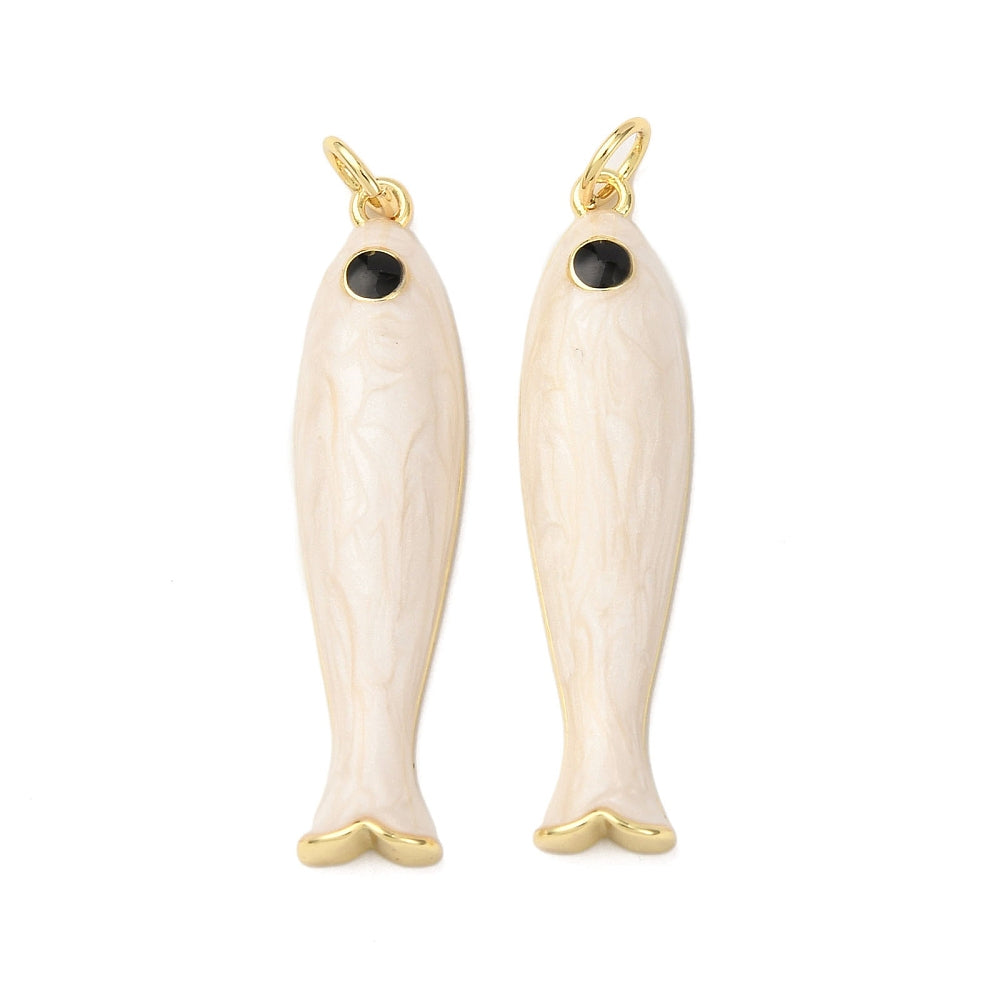Bedel Vis Premium Brass Goud 34mm White - per stuk (kopie)