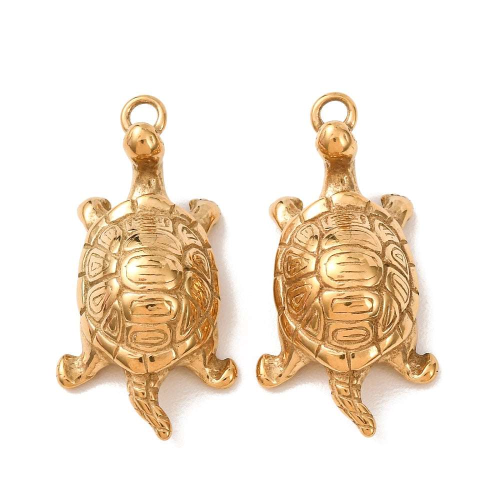 Bedel Schildpad Premium RVS Goud 40mm - per stuk