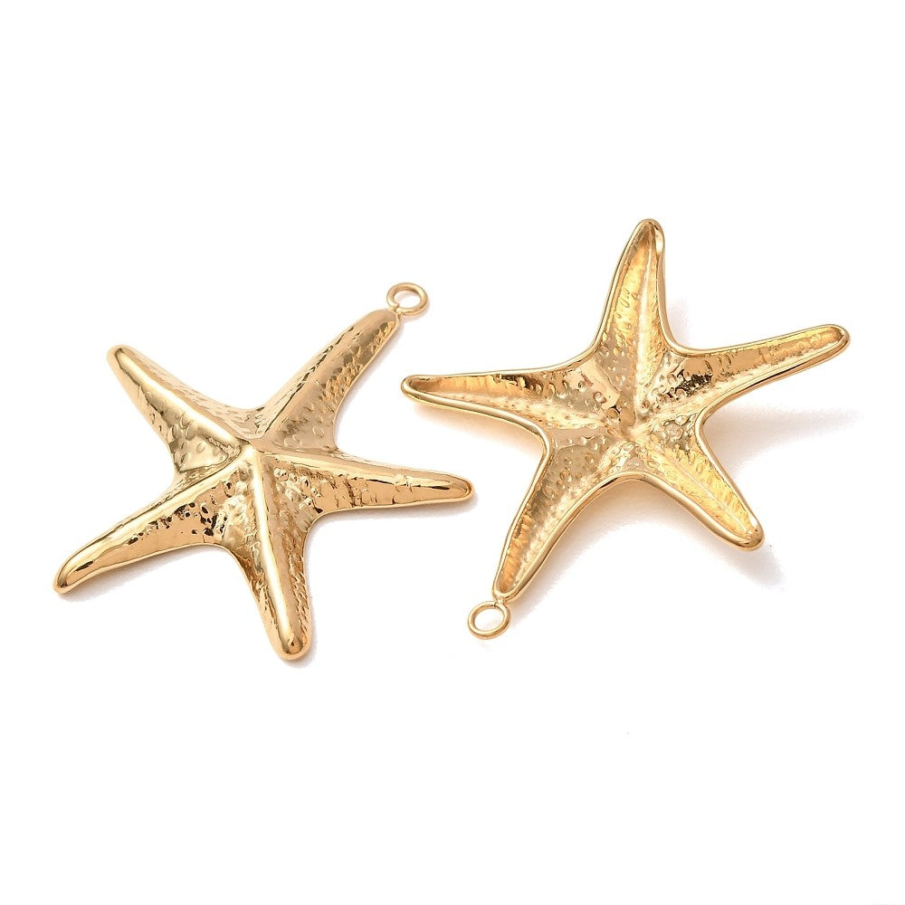 Bedel Zeester Premium RVS Goud 35mm - per stuk