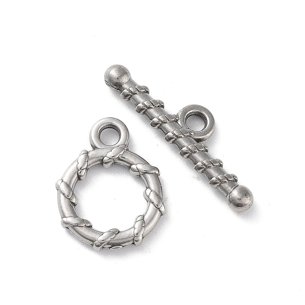Kapittelsluiting RVS Zilver 13x10mm - per set
