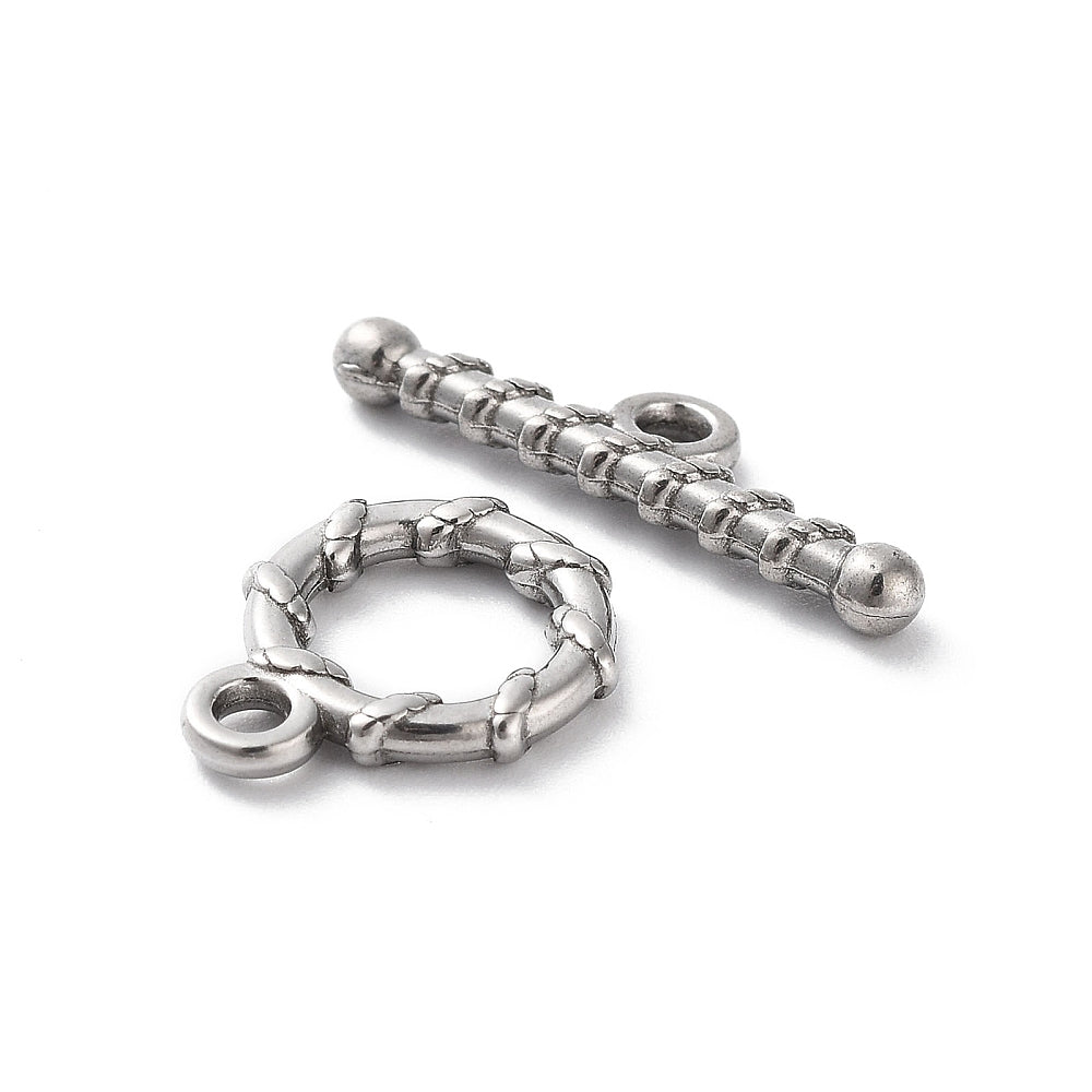 Kapittelsluiting RVS Zilver 13x10mm - per set