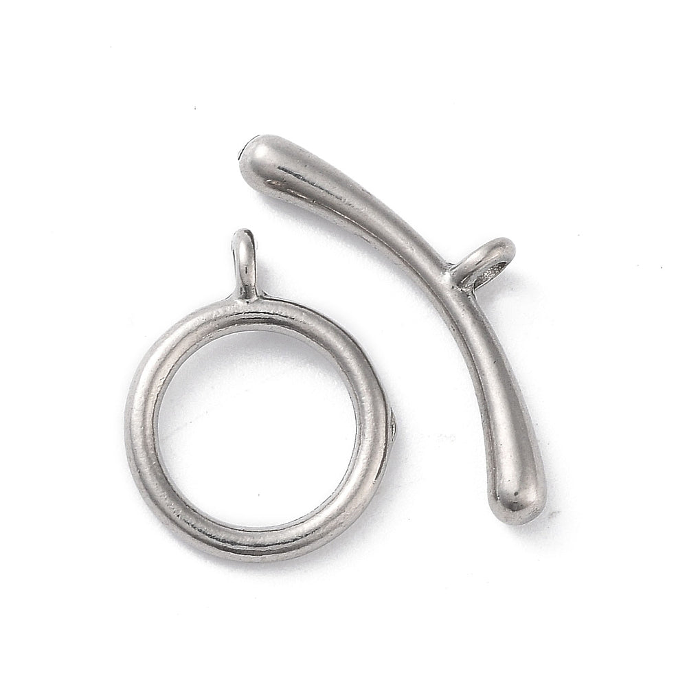 Kapittelsluiting RVS Zilver 13.5x11mm - per set