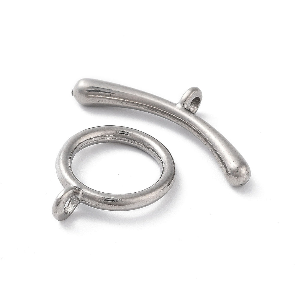 Kapittelsluiting RVS Zilver 13.5x11mm - per set