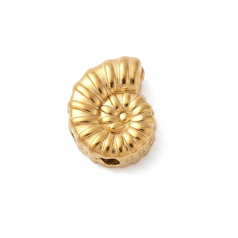 Kraal Schelp Premium RVS Goud 9.5mm - per stuk