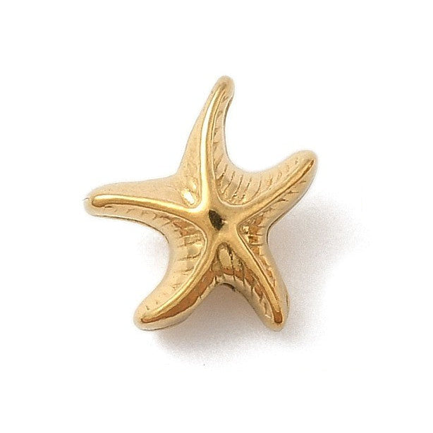 Kraal Zeester Premium RVS Goud 9mm - per stuk