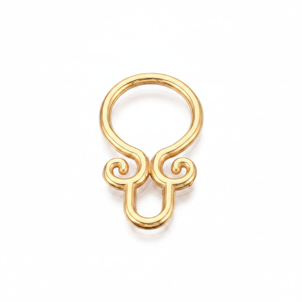 Bedel Hoepel Ring Premium RVS Goud 28mm - per stuk