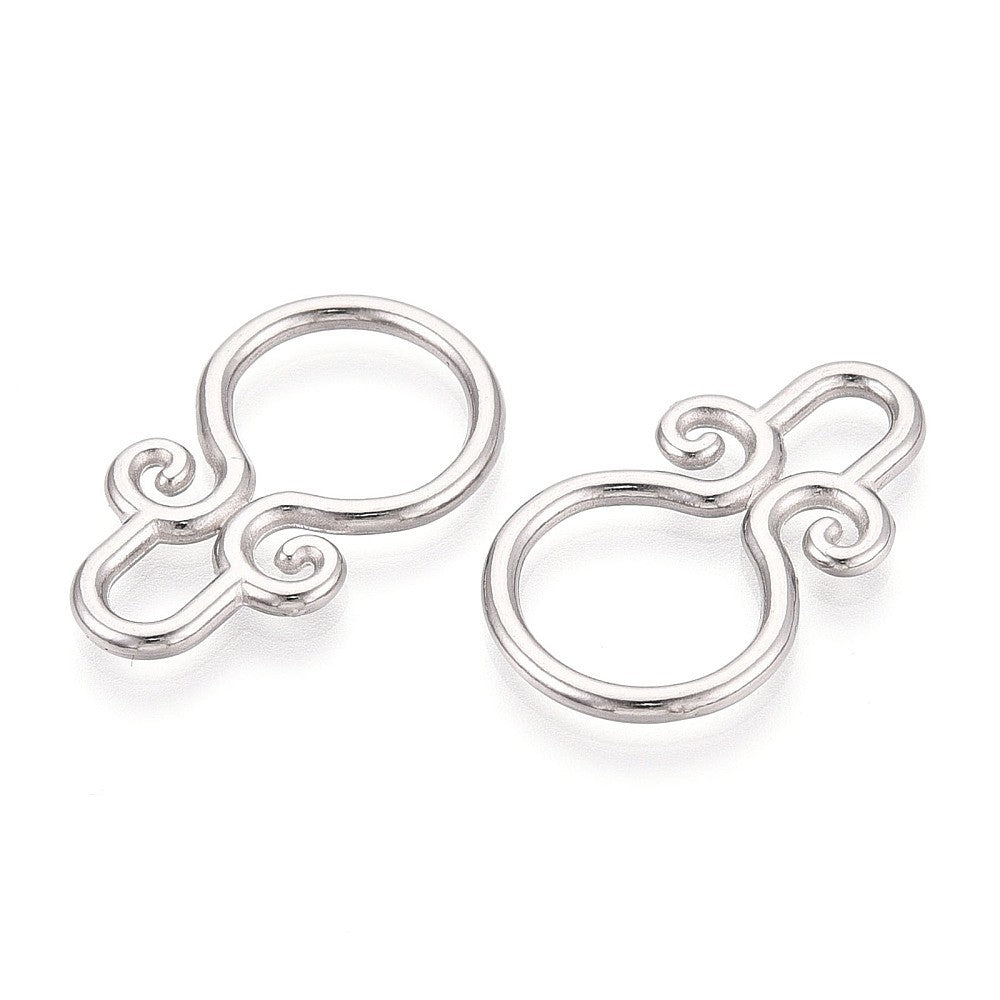 Bedel Hoepel Ring RVS Zilver 28mm - per stuk