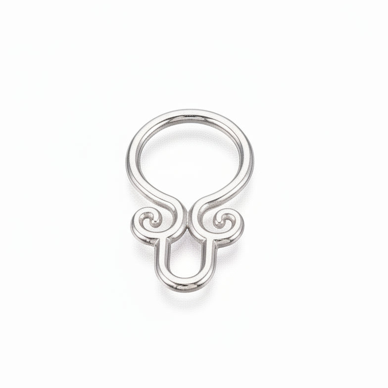 Bedel Hoepel Ring RVS Zilver 28mm - per stuk