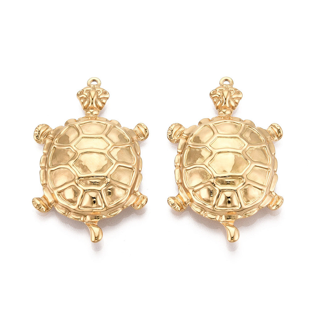 Bedel Schildpad Premium RVS Goud 47mm - per stuk