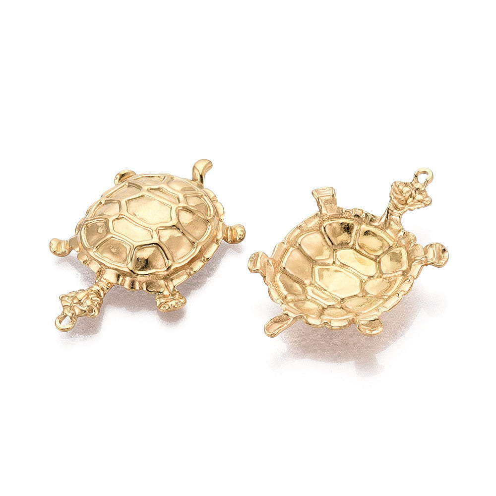 Bedel Schildpad Premium RVS Goud 47mm - per stuk
