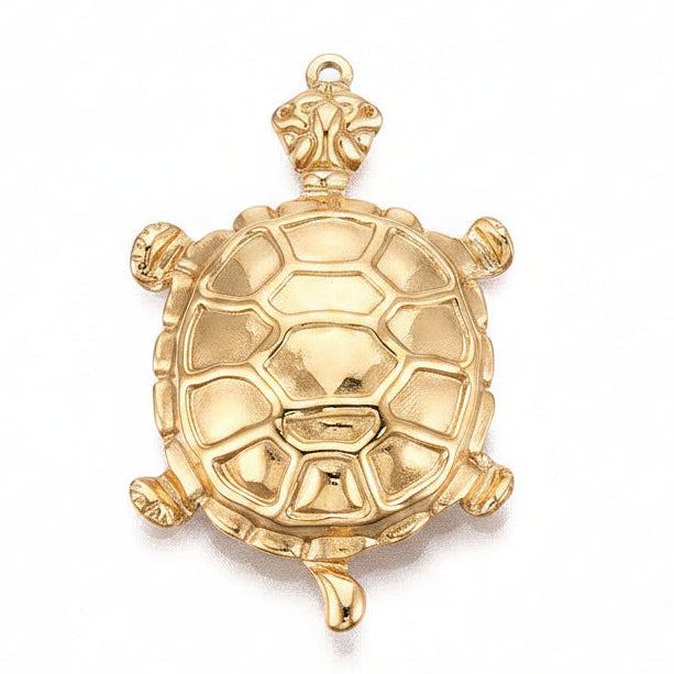 Bedel Schildpad Premium RVS Goud 47mm - per stuk
