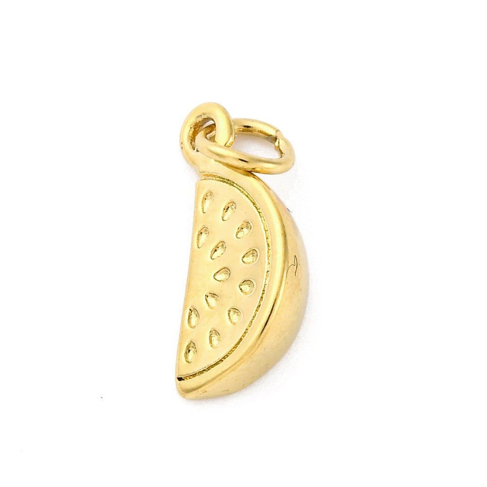 Bedel Watermeloen RVS Goud 16mm - per stuk