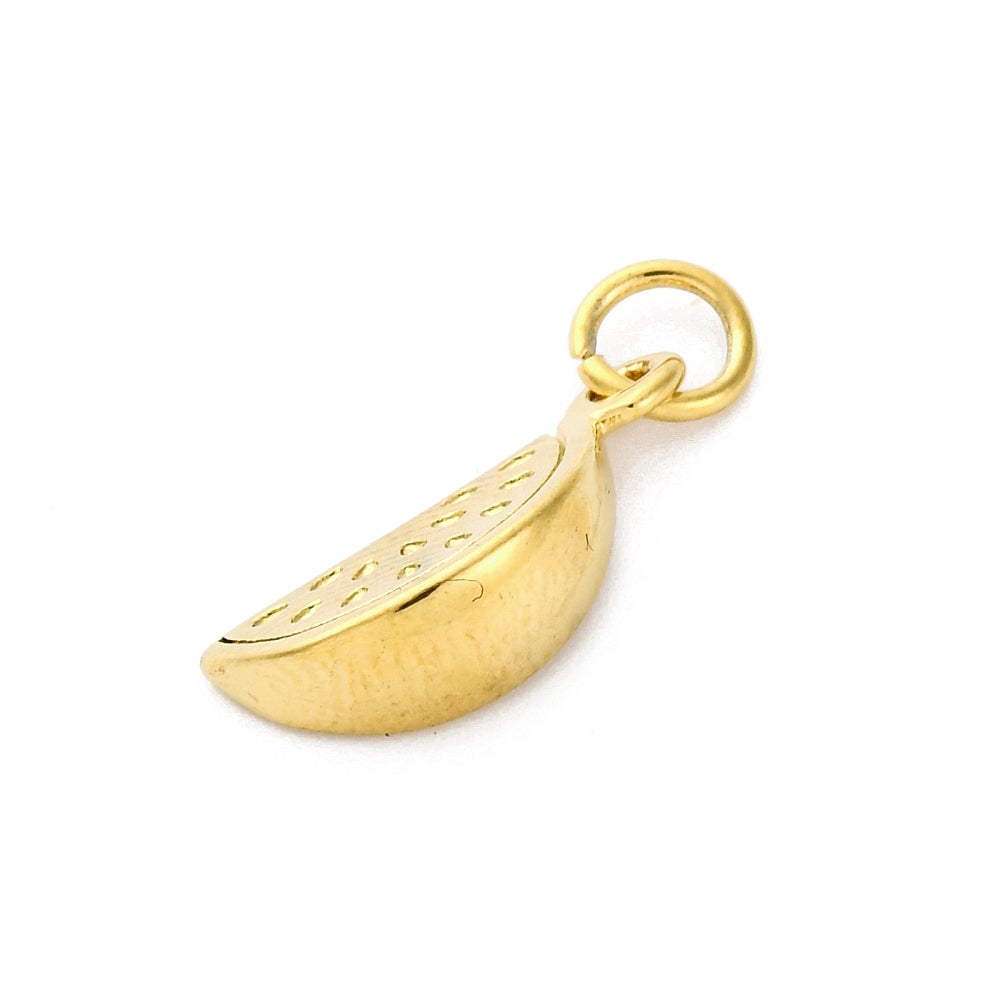 Bedel Watermeloen RVS Goud 16mm - per stuk