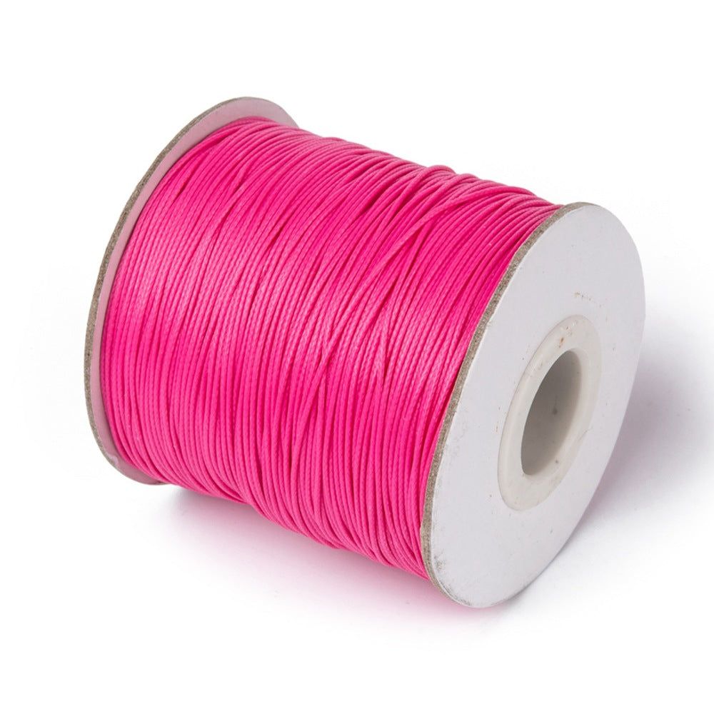 Waxkoord Felroze 0.5mm - per 5 meter