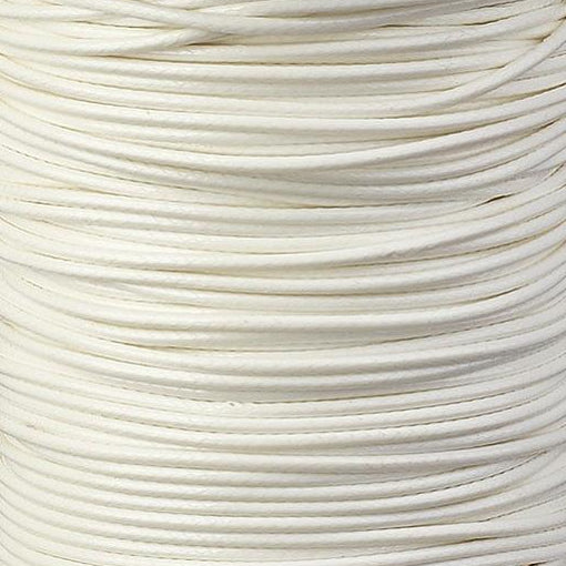 Waxkoord Wit 0.5mm - per 5 meter