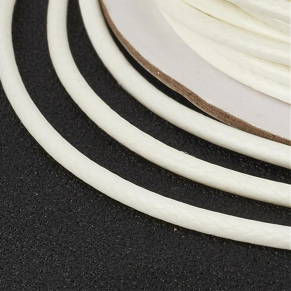 Waxkoord Wit 0.5mm - per 5 meter