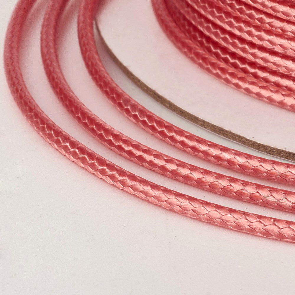Waxkoord Koraalroze 0.8mm - per 5 meter