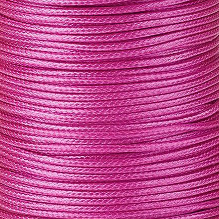 Waxkoord Fuchsia Roze 1mm - per 5 meter