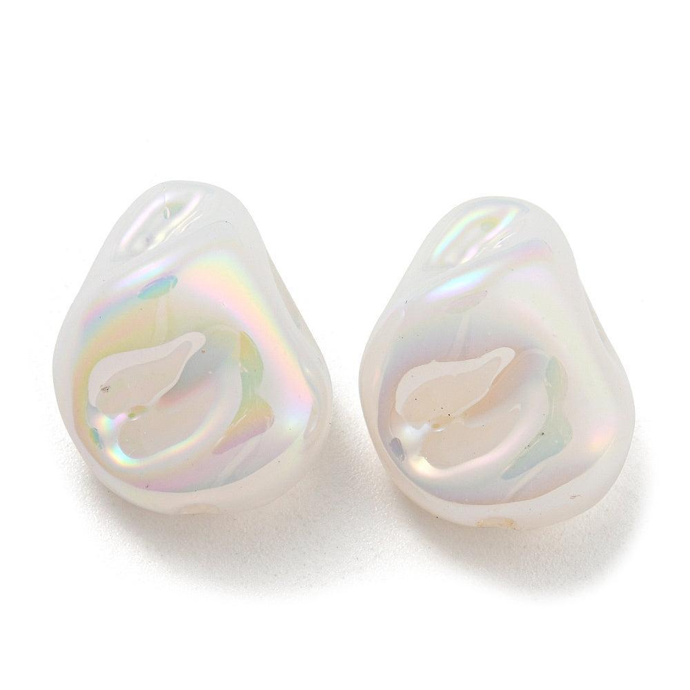 Imitatie Parel XL Nugget Wit AB 16mm - per stuk-Kralen-Kraaltjes van Renate