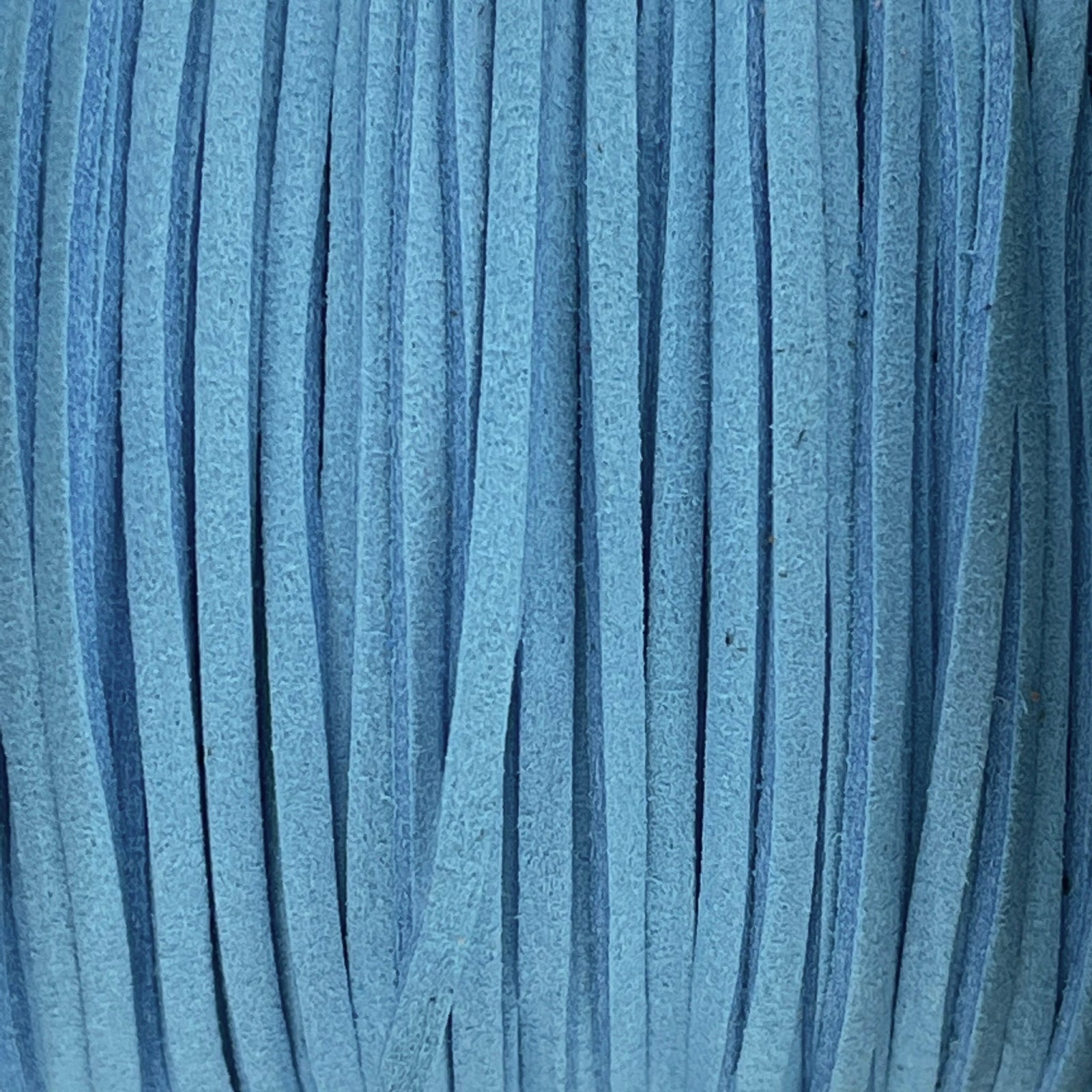 Imitatie suede aqua blauw 3x1,5mm - 2 meter-koord-Kraaltjes van Renate