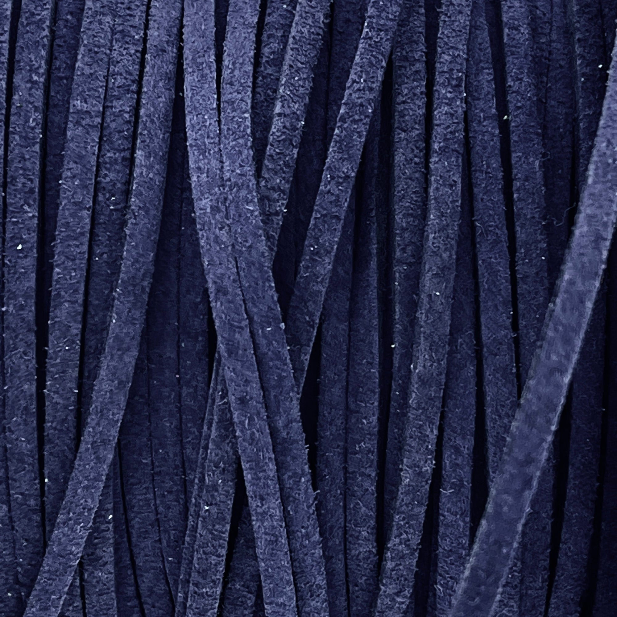 Imitatie suede donkerblauw 3x1,5mm - 2 meter-koord-Kraaltjes van Renate