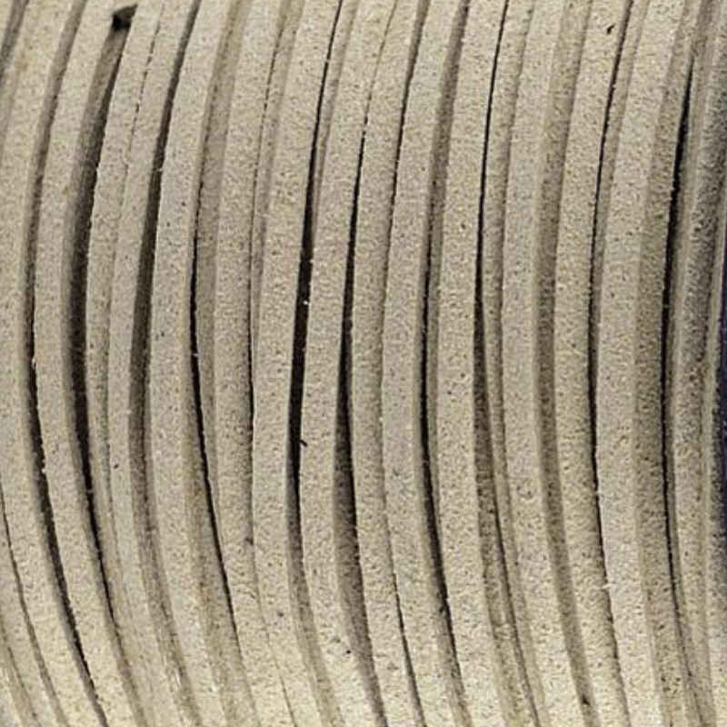 Imitatie suede koord Zand 3mm - 2 meter-koord-Kraaltjes van Renate