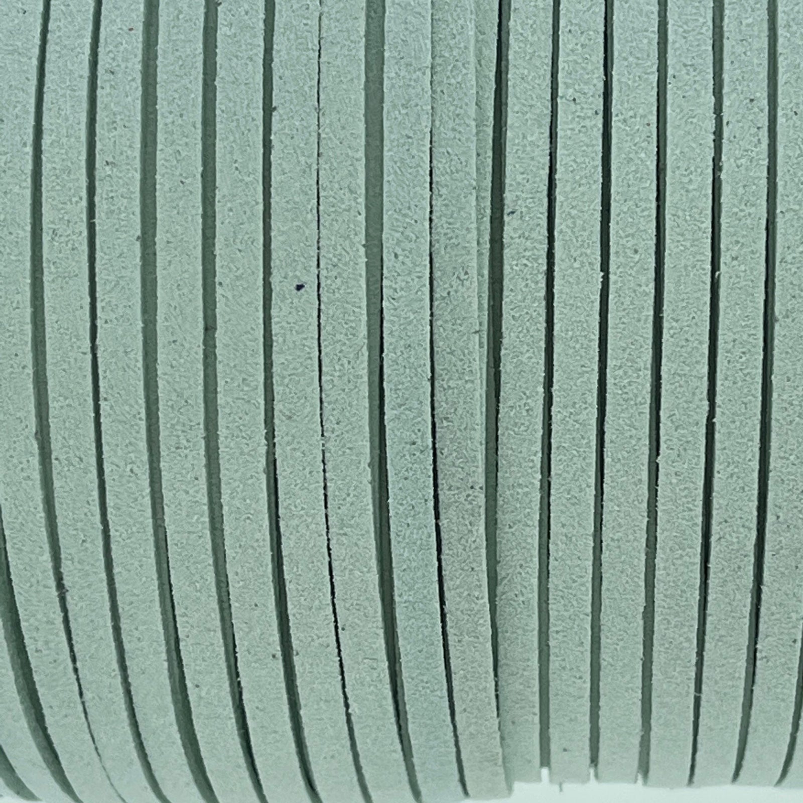 Imitatie suede licht aqua blauw 3x1,5mm - 2 meter-koord-Kraaltjes van Renate