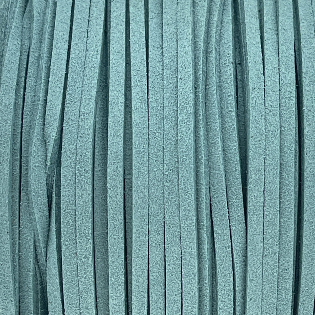 Imitatie suede turquoise grijs 3x1,5mm - 2 meter-koord-Kraaltjes van Renate