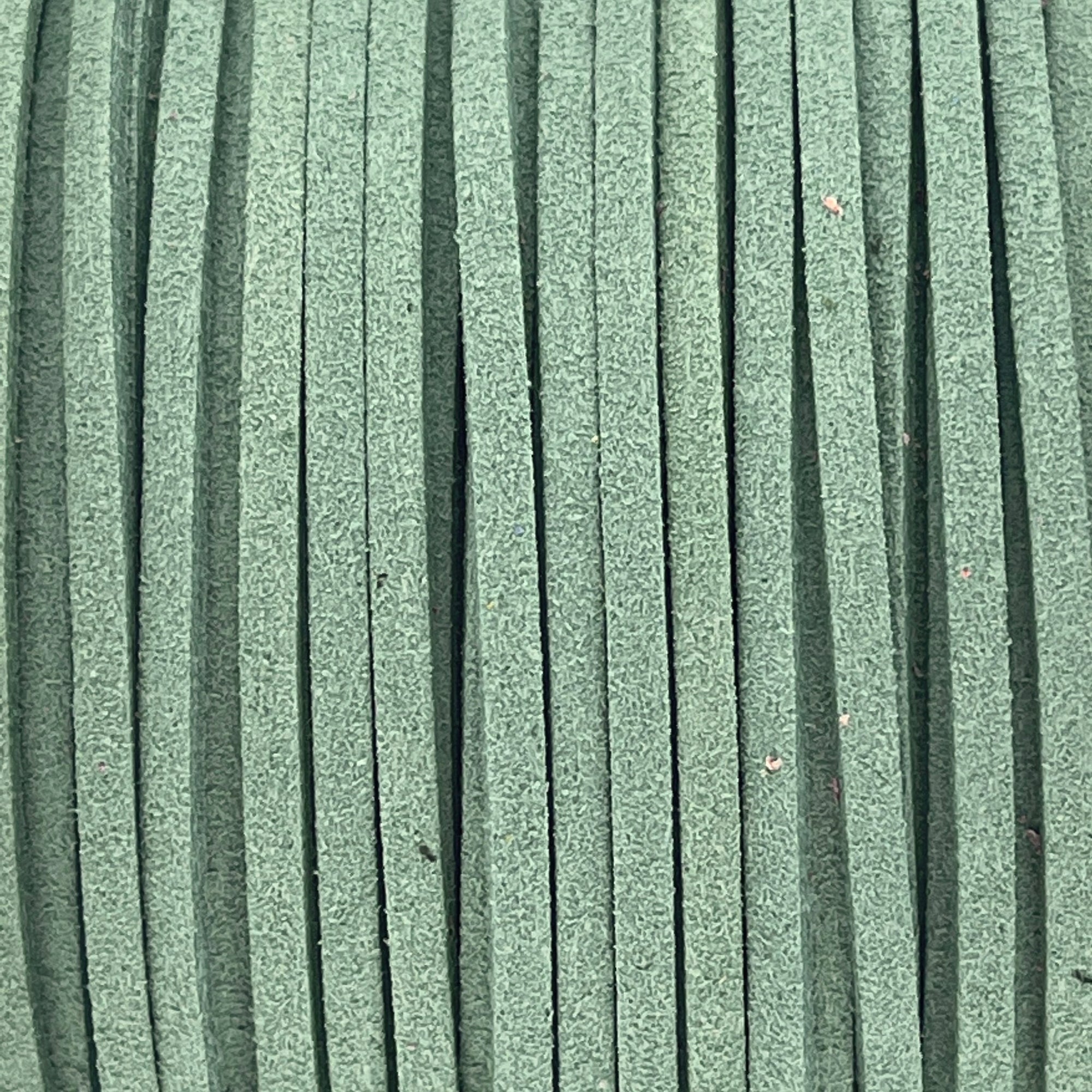 Imitatie suede turquoise groen 3x1,5mm - 2 meter-koord-Kraaltjes van Renate