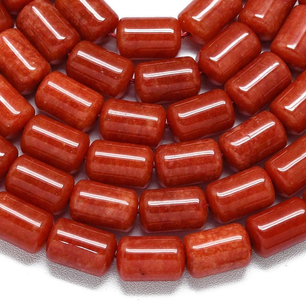 Jade kraal ovaal Cognac 8x12mm - per stuk-Kralen-Kraaltjes van Renate