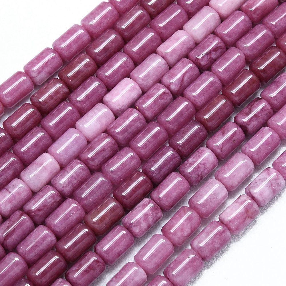 Jade kraal ovaal Oud Roze 8x12mm - per stuk-Kralen-Kraaltjes van Renate