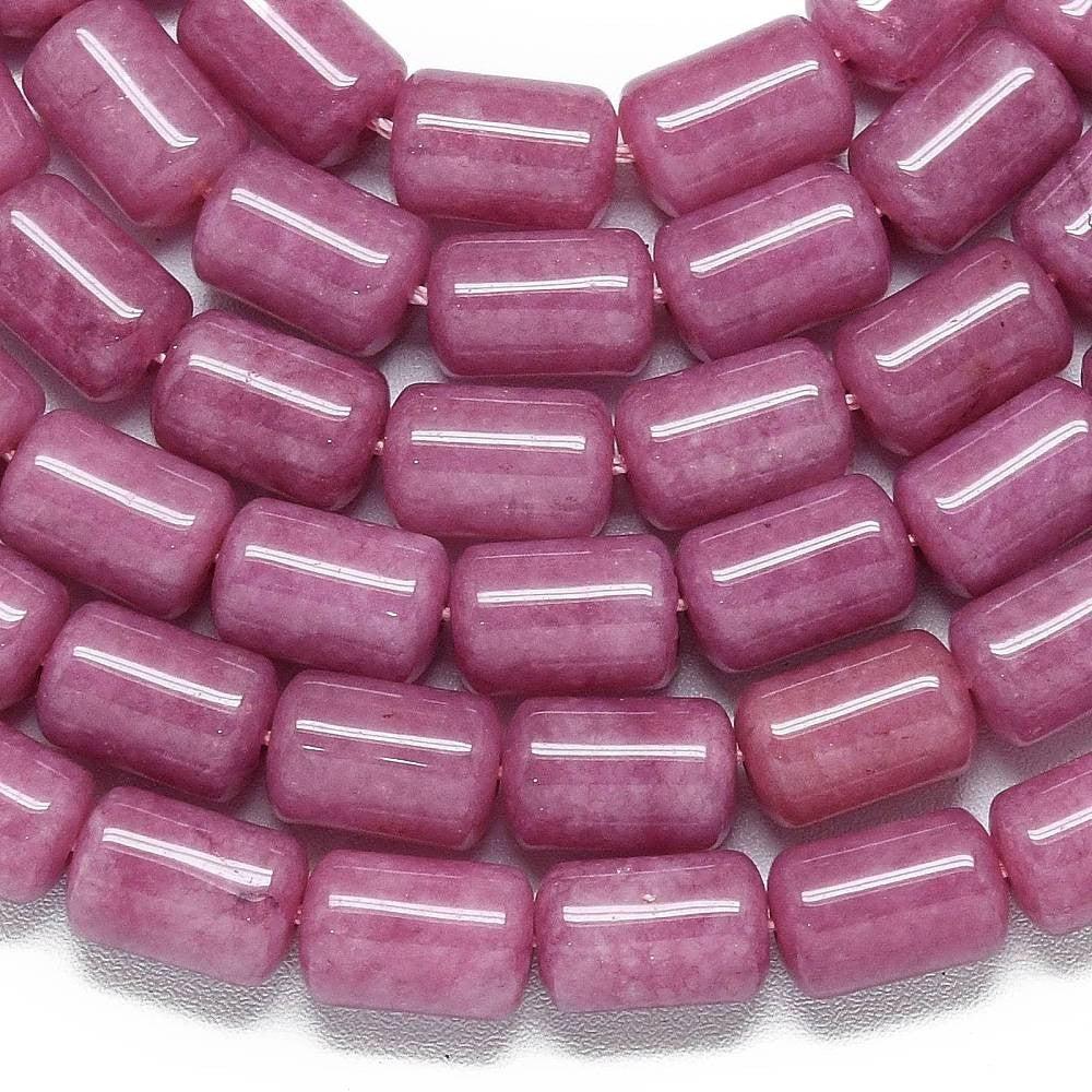 Jade kraal ovaal Oud Roze 8x12mm - per stuk-Kralen-Kraaltjes van Renate