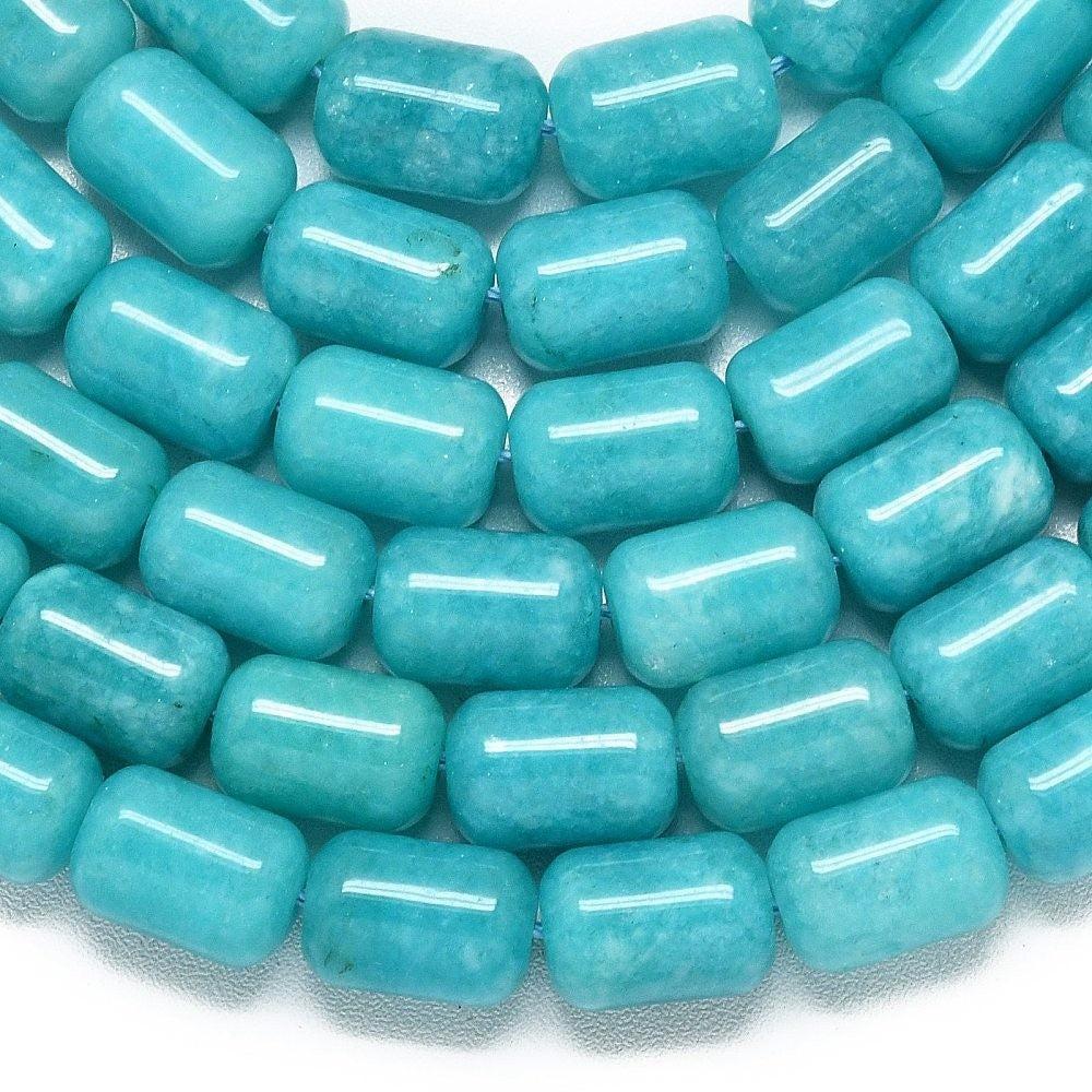 Jade kraal ovaal Turquoise 8x12mm - per stuk-Kralen-Kraaltjes van Renate