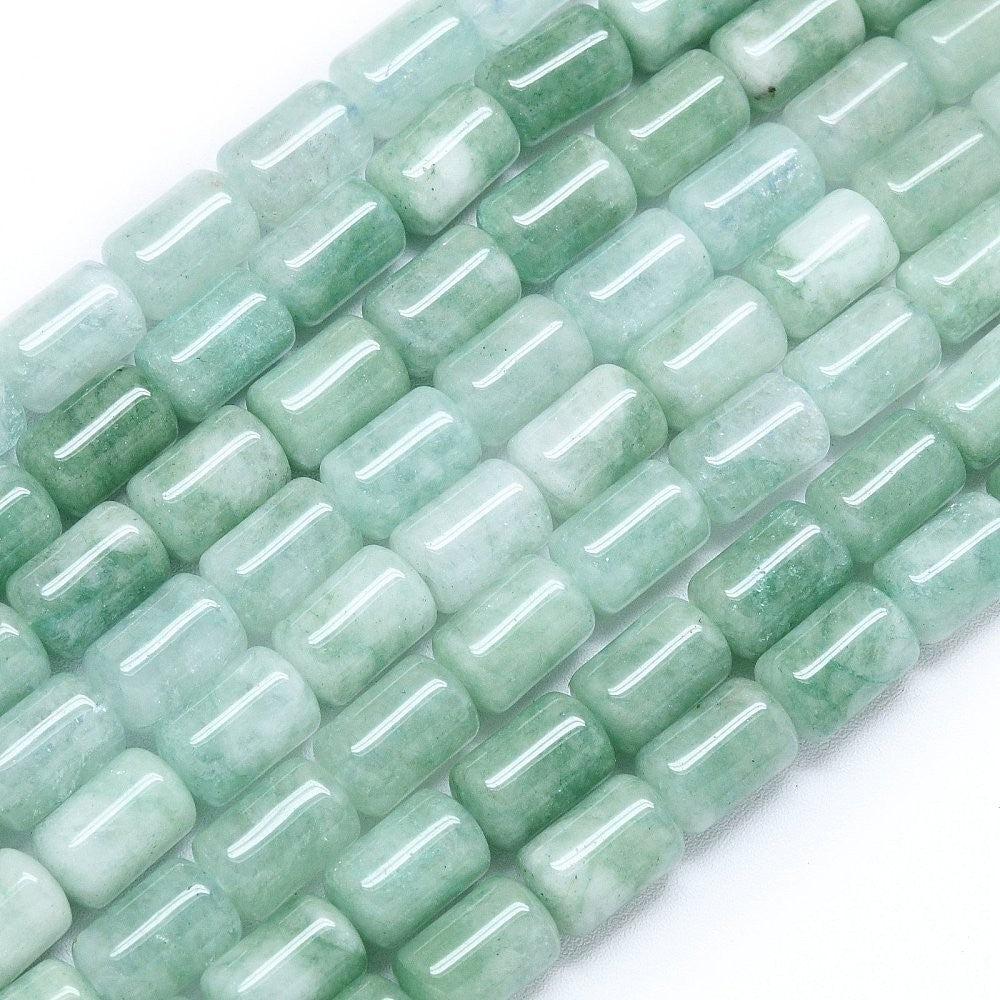Jade kraal ovaal Zeegroen 8x12mm - per stuk-Kralen-Kraaltjes van Renate