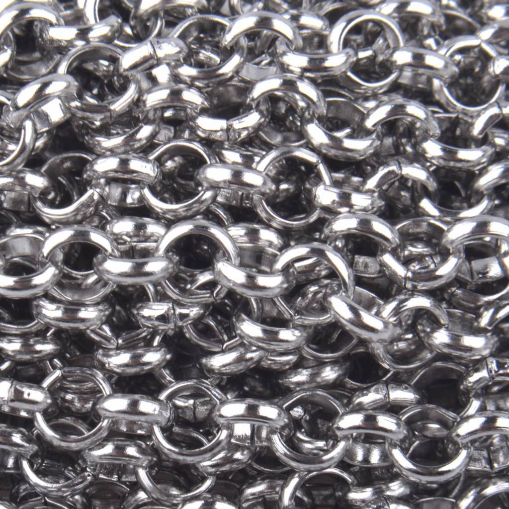 Jasseron RVS ronde schakel 5x1,5mm - prijs per 10cm-Kraaltjes van Renate