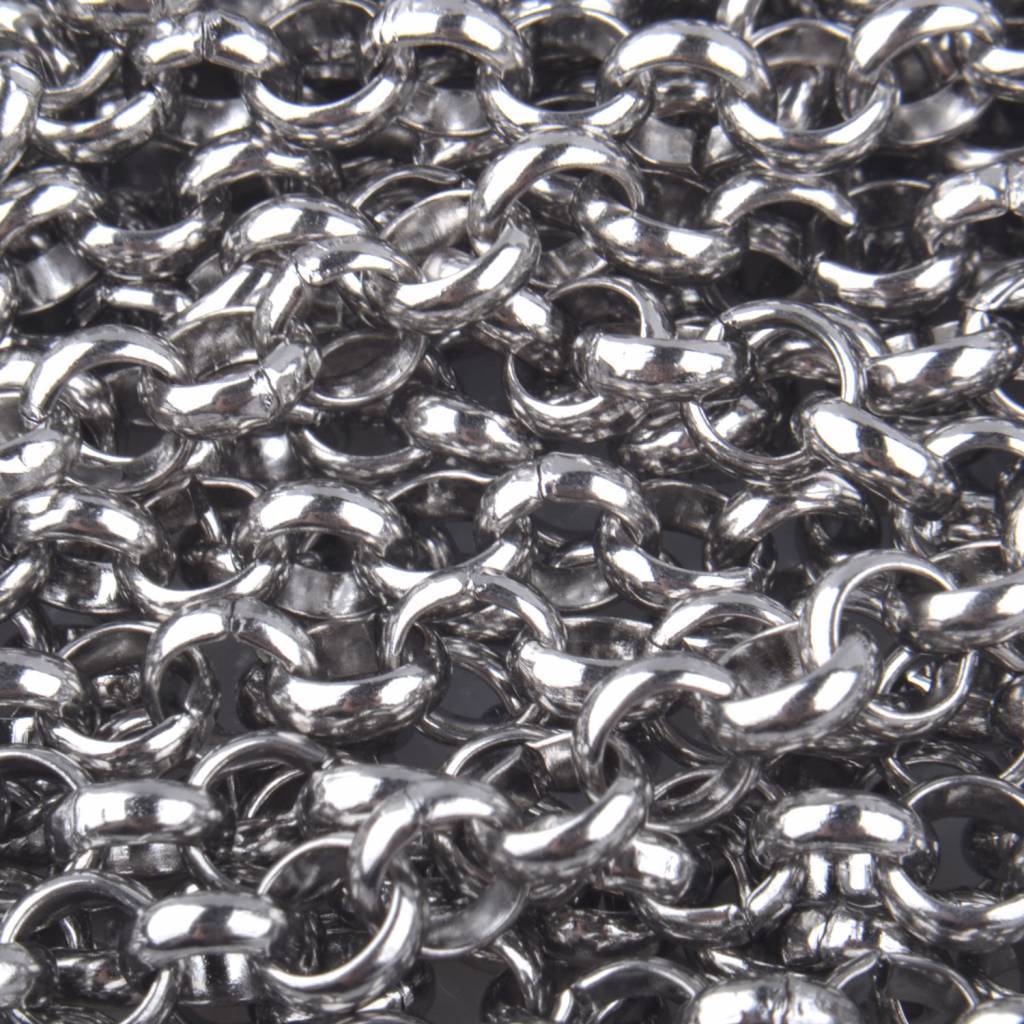 Jasseron RVS ronde schakel 6x2mm - prijs per 10cm-Kraaltjes van Renate