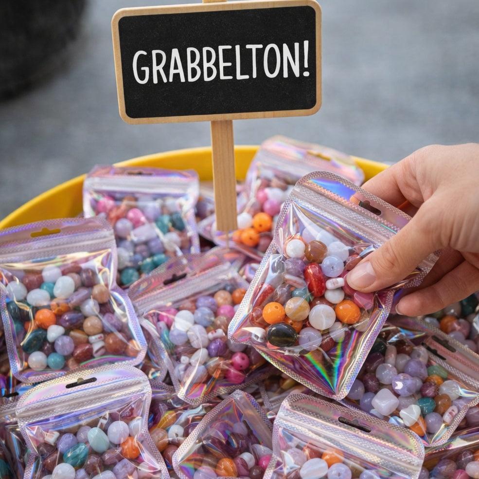Jubileum Grabbelton Pakketje: Acryl Marmer Mix-Kraaltjes van Renate