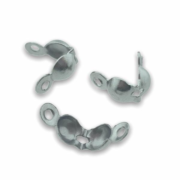 Kalotje RVS zilver 5x2,5mm - 12 stuks-onderdelen-Kraaltjes van Renate
