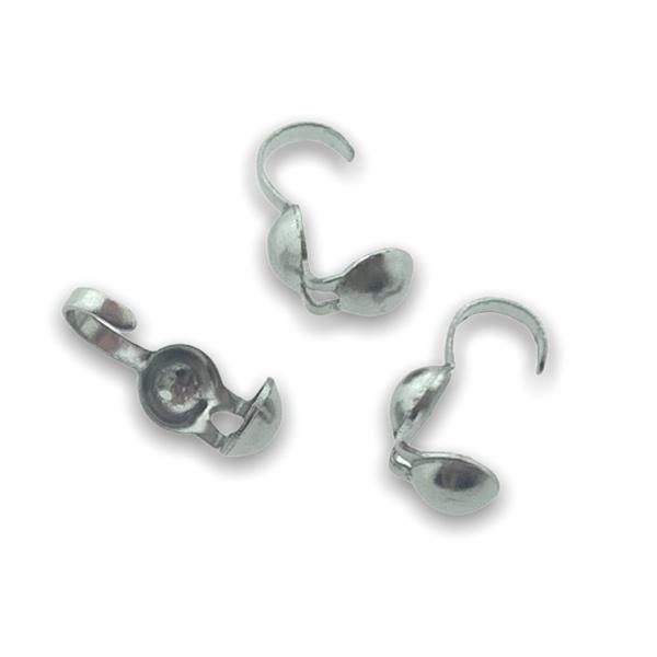 Kalotje RVS zilver 8,5x4mm-Kraaltjes van Renate