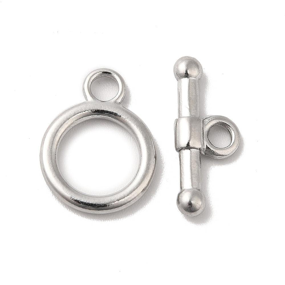 Kapittel slot Zilver RVS 15,5x12mm-sluitingen-Kraaltjes van Renate